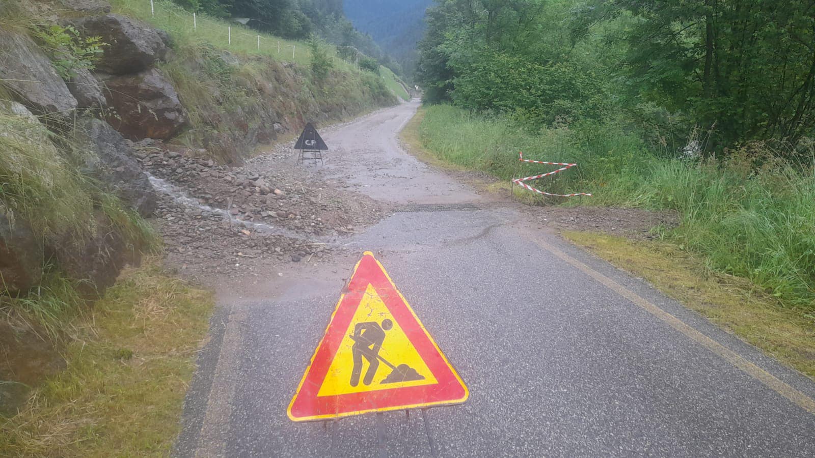 Maltempo, smottamenti in Val di Peio