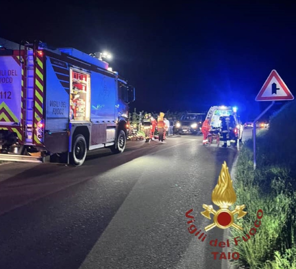 Dermulo, incidente nella notte