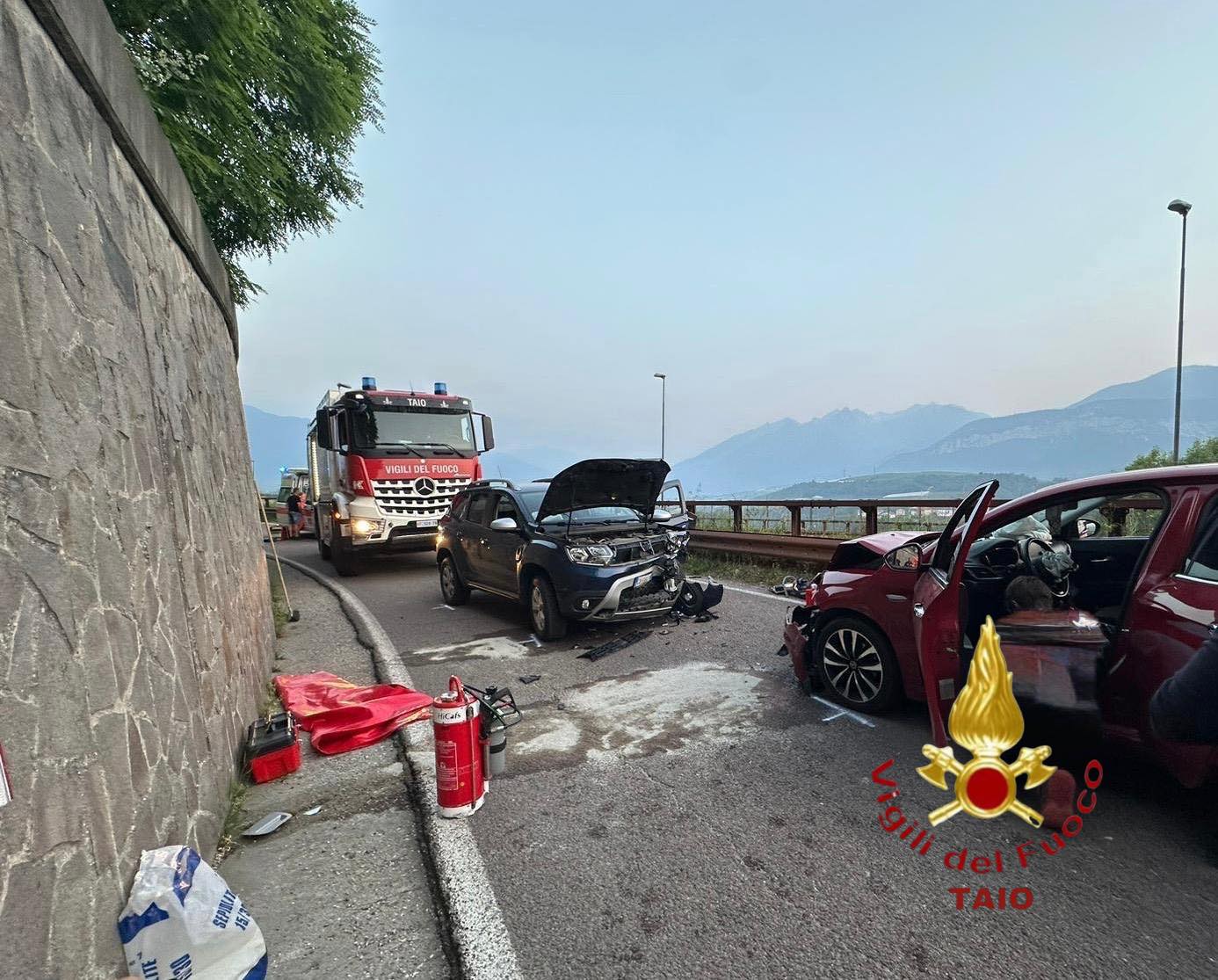 Taio, scontro in serata