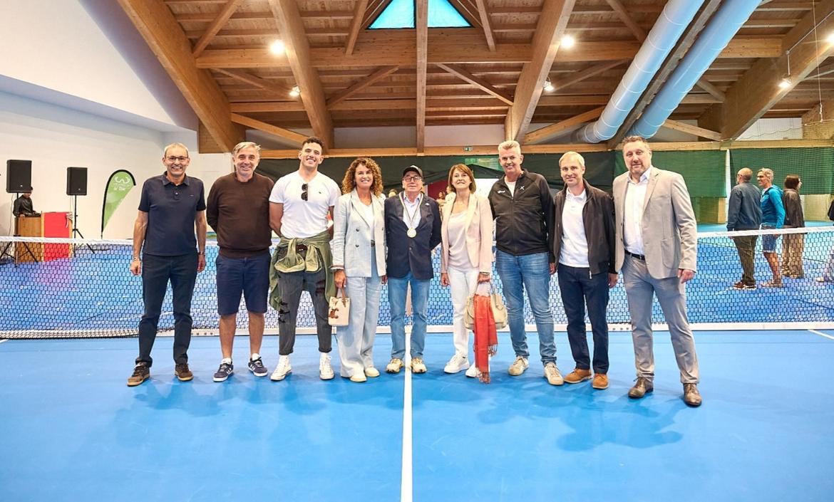 Pinzolo, inaugurati i nuovi campi da tennis indoor