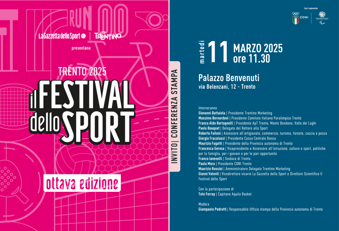 Il Festival dello Sport di Trento, verso l’ottava edizione
