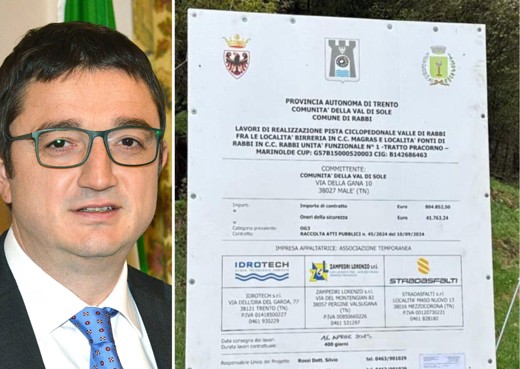 Val di Rabbi, slitta la consegna del cantiere della ciclabile