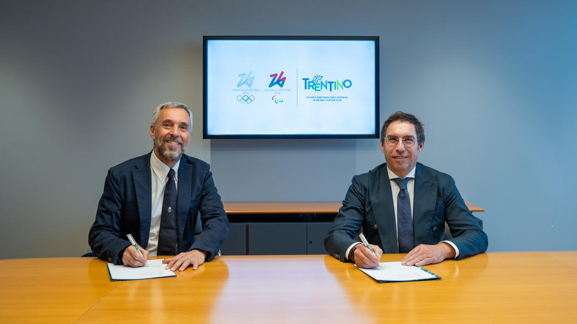 Il Trentino è official destination sponsor dei Giochi olimpici e paralimpici invernali Milano-Cortina 2026