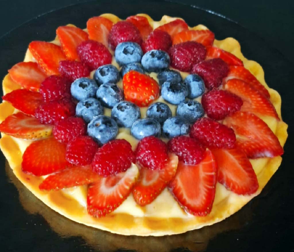 Crostata con farina di mandorla alla frutta