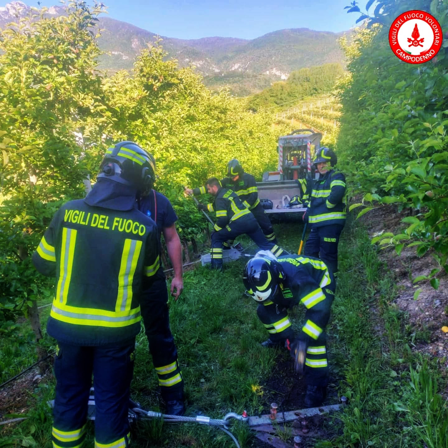 Termon, trattore in difficoltà