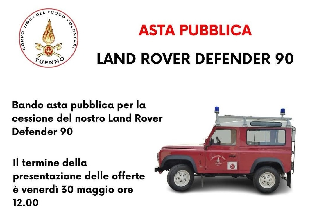 VVF Tuenno, Defender all'asta