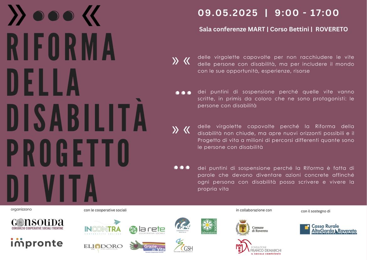 La riforma per la disabilità arriva in Trentino. La cooperazione sociale si prepara