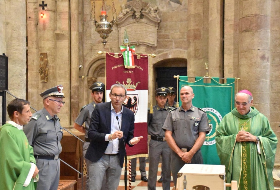 Il ringraziamento ai Forestali trentini