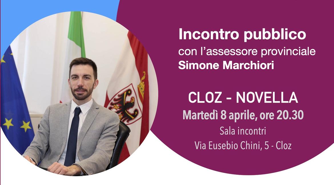 Casa, l’8 aprile l’assessore Marchiori a Cloz