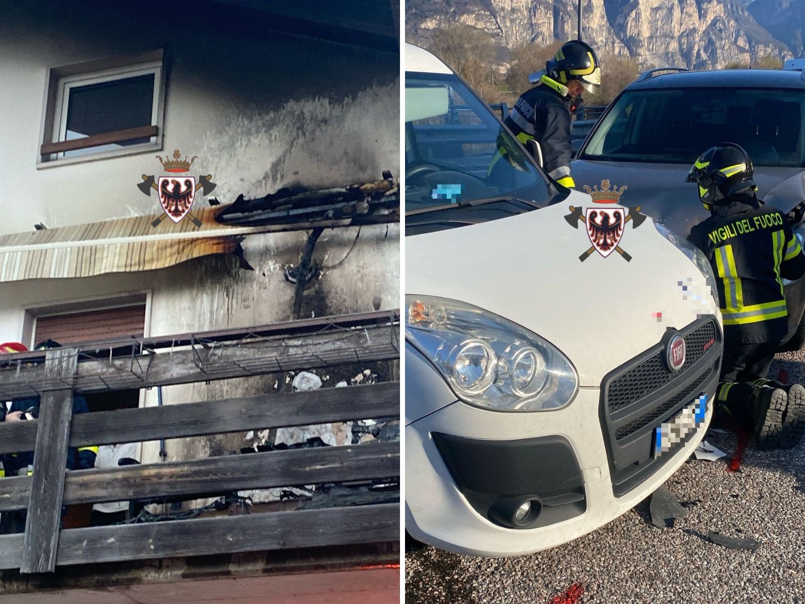 Doppio intervento per i vigili del fuoco di San Michele all’Adige