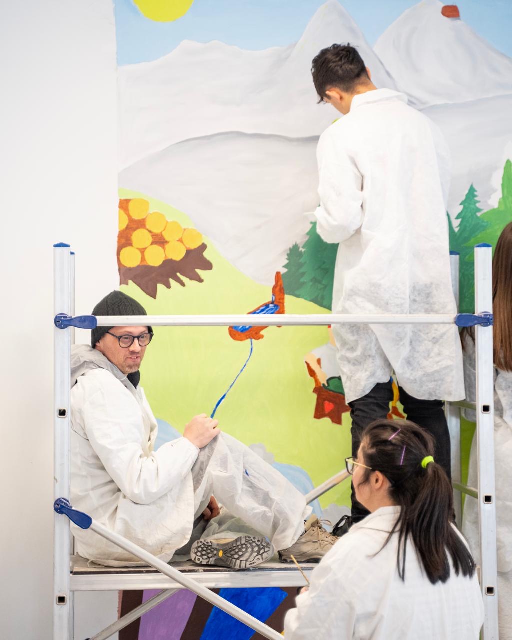 Al Cfp di Ossana il mural dell'inclusione