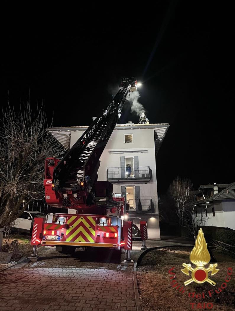 Incendio a una canna fumaria a Termon