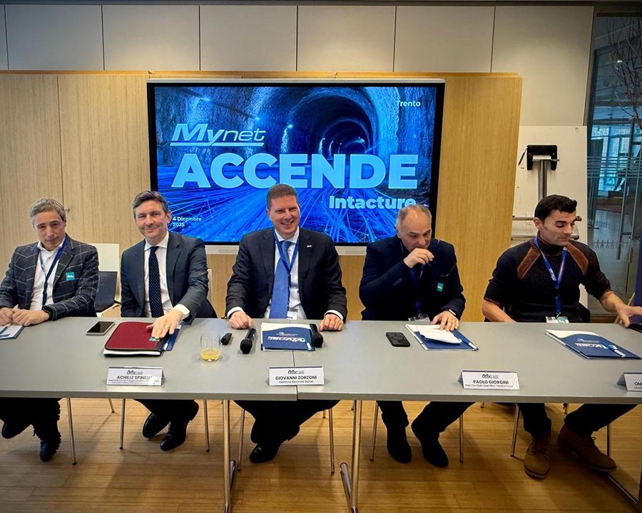 La fibra ottica raggiunge il Data Center Interacture in Val di Non