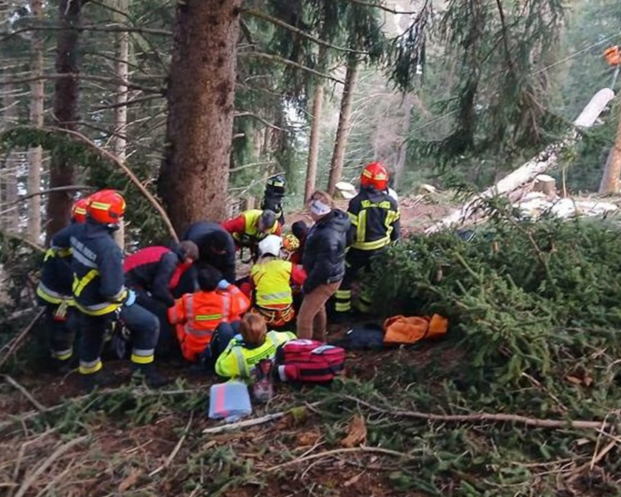 Infortunio nel bosco di Peio