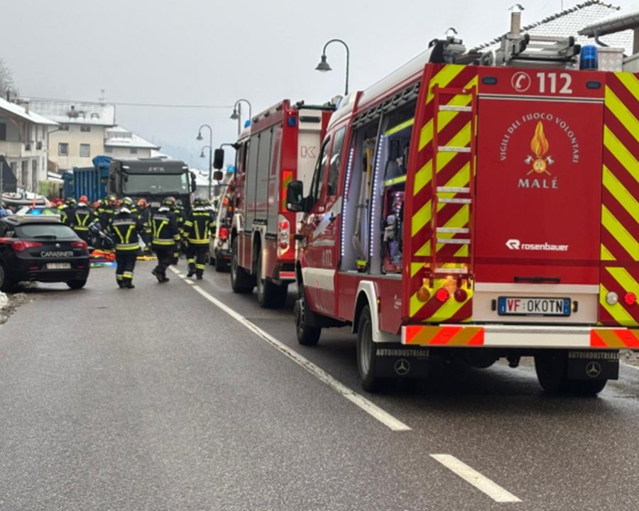 Schianto a Bordiana di Caldes