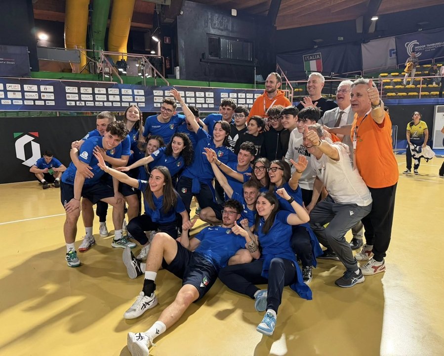 Tamburello azzurro campione del mondo, con tanto Trentino e Val di Non