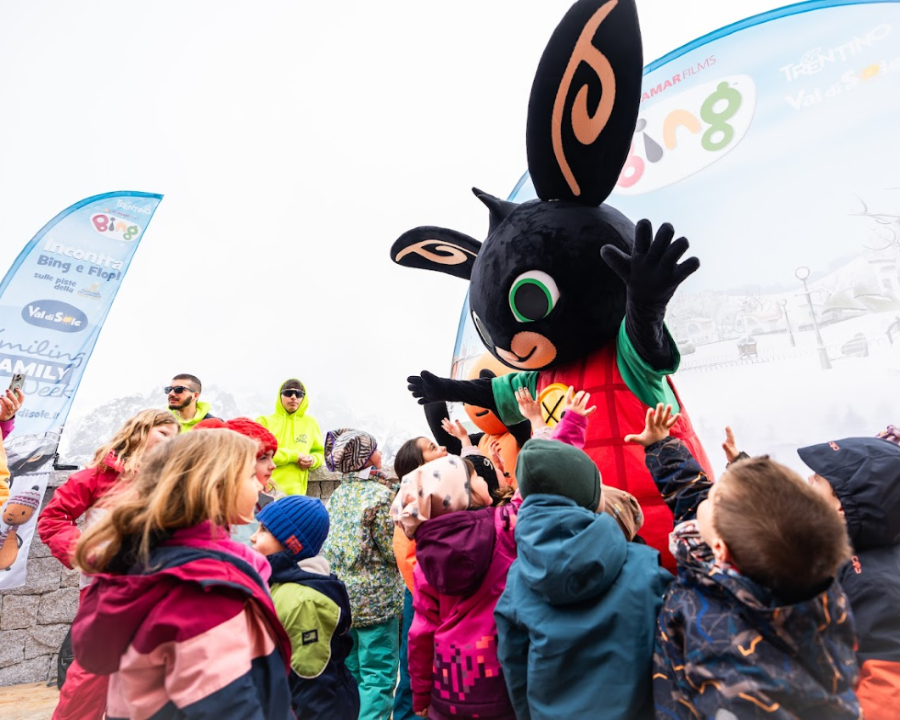 Tornano Bing e Flop sulla neve di Pejo3000