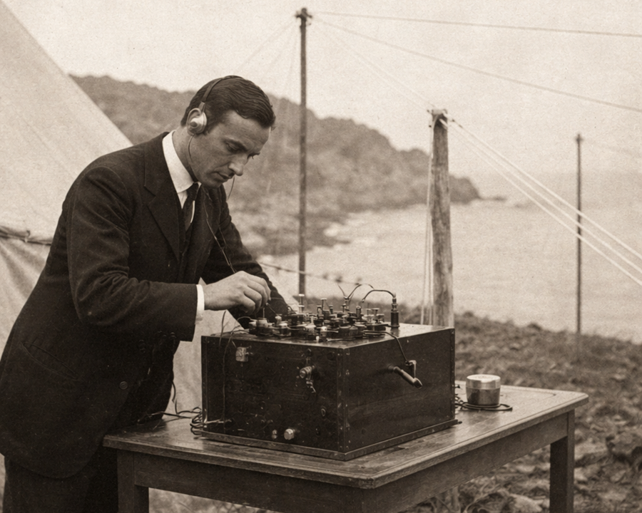 127 anni fa, la prima comunicazione radiotelegrafica internazionale