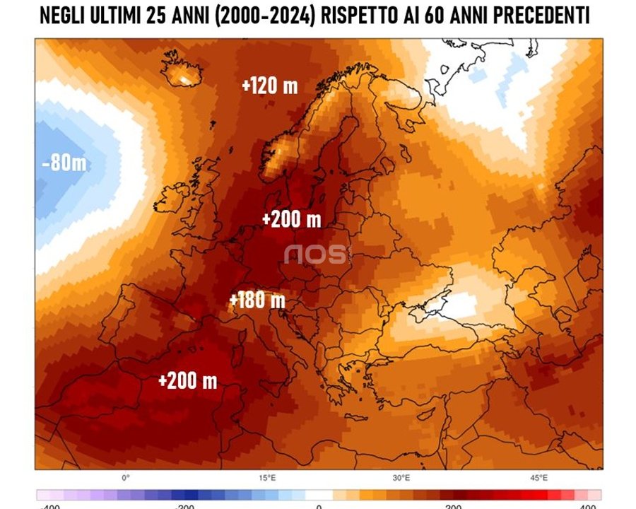 Quando lo zero termico si sposta