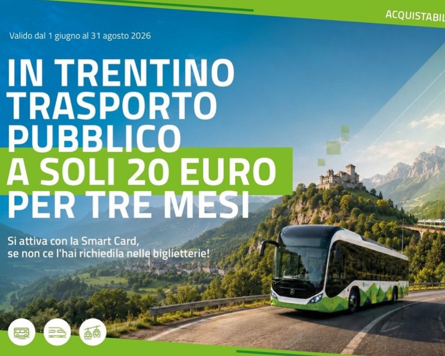 Dal 28 maggio acquistabile l’abbonamento da 20 euro per treni e autobus