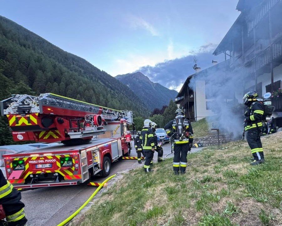 Incendio in abitazione a Rabbi