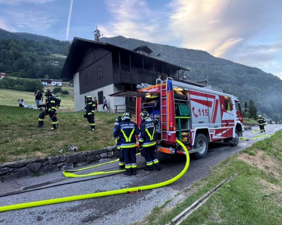 Incendio in abitazione a Rabbi