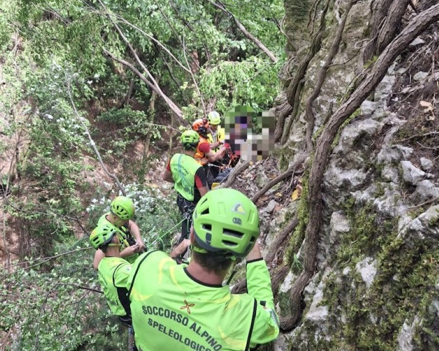 Escursionista ferito sulla ferrata Val del Rì