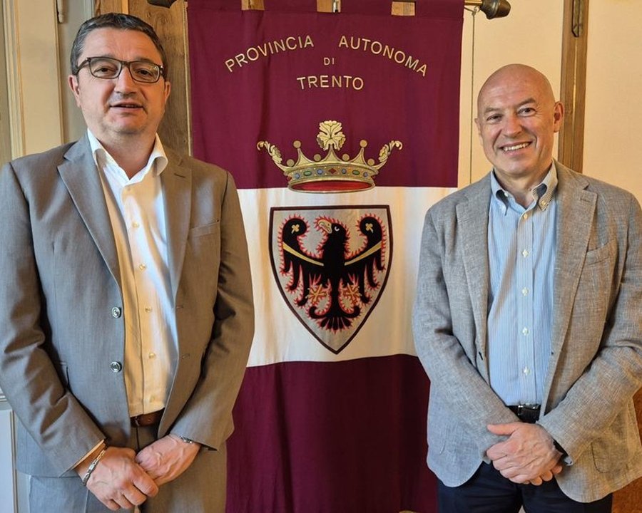 Fugatti incontra il nuovo presidente della Federazione Trentina della Cooperazione Renato Dalpalù