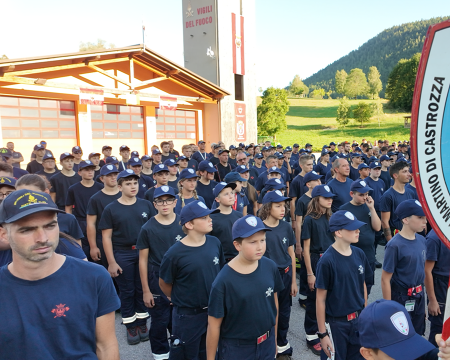 Inaugurato in Tesino il 23° campeggio provinciale degli allievi Vigili del Fuoco