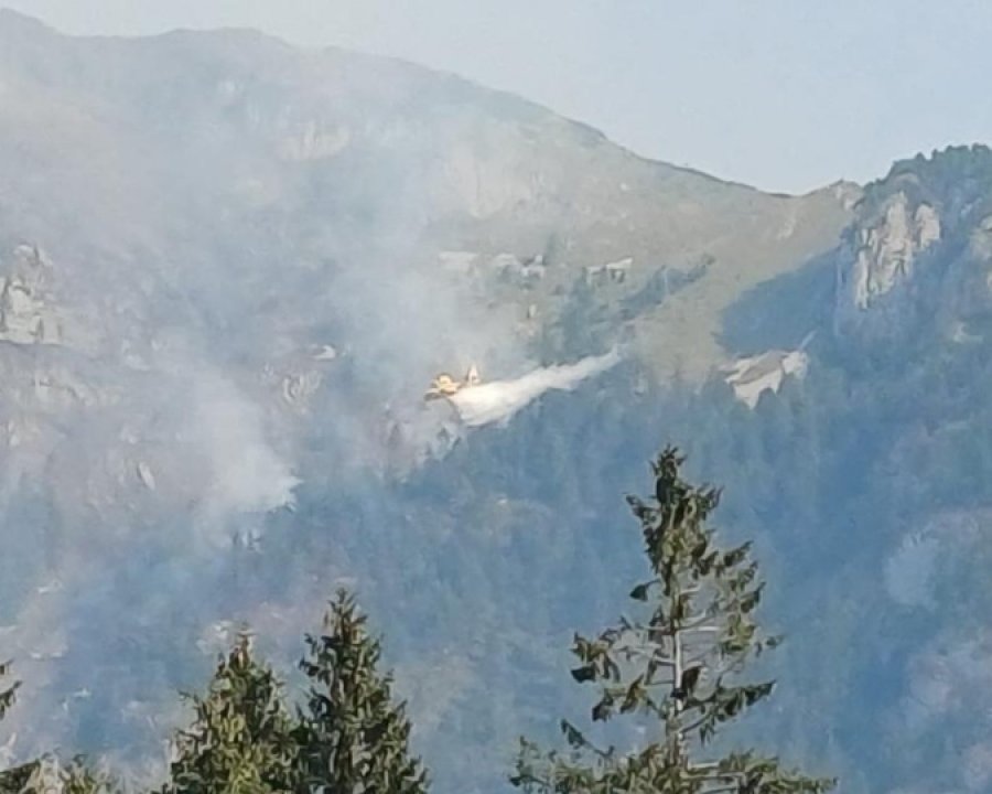 Incendio di Spormaggiore, in azione anche due Canadair