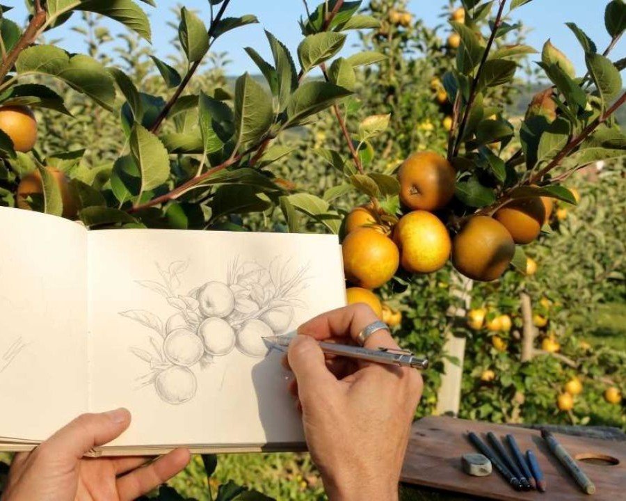 Tra antiche mele e creatività: il Frutteto Storico diventa atelier botanico