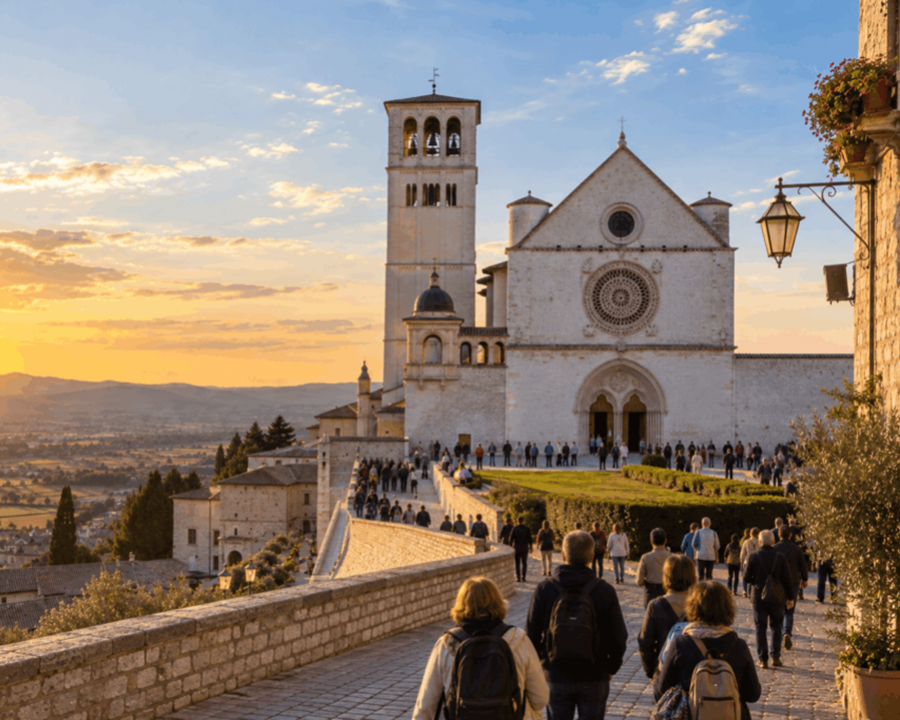 In duecento da Trento ad Assisi con l’arcivescovo Tisi nell’anno di San Francesco