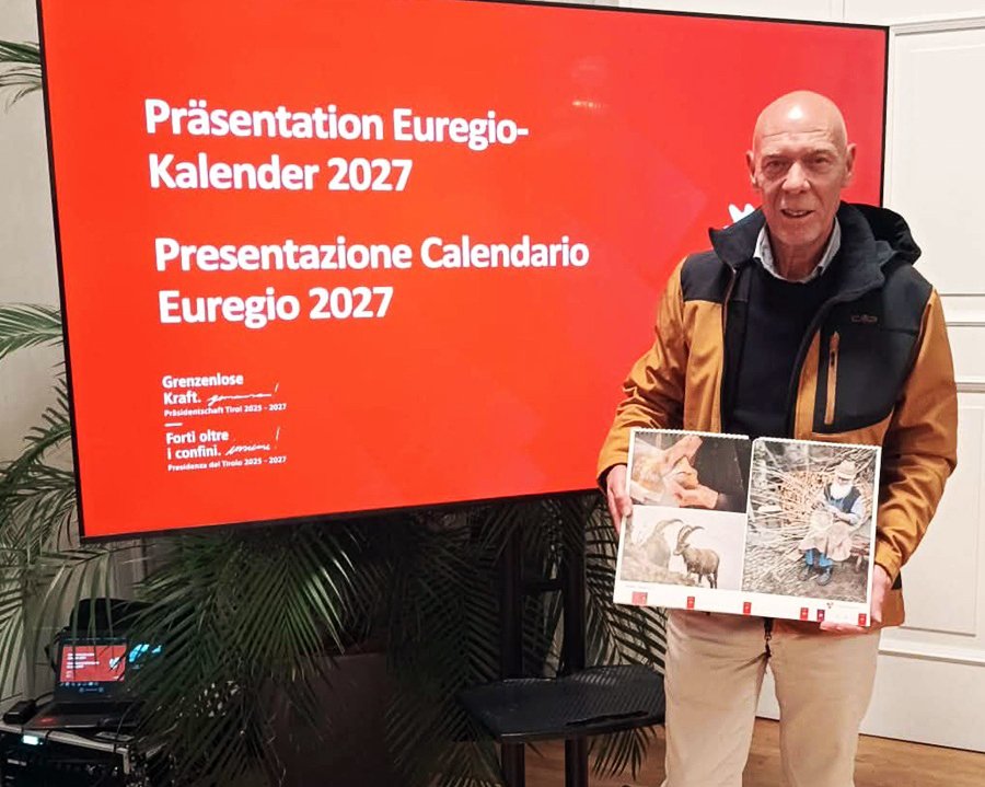 Le foto di Luigi Cristoforetti nel calendario Euregio 2027